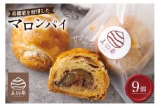 菓子 栗マロンパイ 9個 [栗菓子工房みず穂屋 宮崎県 美郷町 31at0021] 和栗 スイーツ お取り寄せ 栗づくし 冷凍 手作り 宮崎県 産 美郷栗 国産 贈答品 ギフト