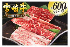 宮崎牛 もも バラ すき焼き 300g×2 計600g [日本ハムマーケティング 宮崎県 美郷町 31bd0017] 冷凍 送料無料 国産 黒毛和牛 A5 A4等級 ブランド 牛 肉 霜降り 肉巻き 肉じゃが プルコギ ビーフペッパーライス 宮崎県産 母の日 父の日 プレゼント ギフト 贈り物 スライス 薄切り うす切り 小分け