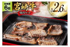 牛肉 定期便 宮崎牛焼肉セット 6ヶ月定期便 [ミヤチク 宮崎県 美郷町 31au0089] 冷凍 焼肉 小分け 個包装 牛 牛肩ロース 牛ウデ 牛モモ