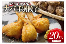 餃子 ナバ手羽餃子 5本 4p 20本 [岡田商店 宮崎県 美郷町 31ac0060] 小分け おつまみ ぎょうざ ギョウザ 惣菜 おかず しいたけ 冷凍 手羽