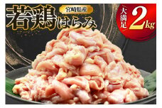 鶏肉 若鶏 はらみ 2kg 鶏はらみ [ミヤケイフード 宮崎県 美郷町 31bp0021] 鶏 肉 ハラミ 冷凍 小分け