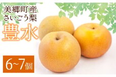 【期間限定発送】 梨 豊水 6〜7個 [農産物直売所 美郷ノ蔵 宮崎県 美郷町 31ab0132] なし ナシ 果物 くだもの フルーツ 美郷町産 ジューシー さいごう梨
