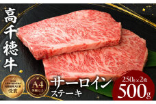 宮崎県産黒毛和牛A4等級以上 高千穂牛サーロインステーキ 250g×2枚 計500g|  牛肉 肉 お肉 サーロイン ステーキ ステーキ肉 ブランド牛 和牛 国産牛 国産黒毛和牛 贈り物 贈答 ギフト プレゼント お祝い 内祝い グルメ 記念日 |_Tk002-063