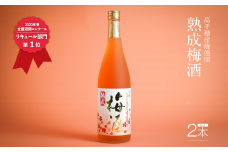 2020年春全国酒類コンクール リキュール部門第1位　熟成梅酒720ml　2本セット　宮崎県高千穂産梅使用 | 宮崎県高千穂産梅使用 お酒 アルコール 酒 梅 熟成梅酒 リキュール 晩酌 飲み会 宅飲み 家飲み ストレート 水割り 炭酸割り お湯割り お取り寄せ 国産 | _Tk023-013