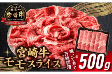 宮崎牛赤身（モモ）スライス500g| 牛肉 肉 ブランド牛 和牛 国産牛 赤身 モモ肉 モモ スライス 焼きしゃぶ しゃぶしゃぶ すき焼き おかず 贈答用 贈答 贈り物 ギフト 記念日 誕生日 内閣総理大臣賞 ミヤチク パーティー お祝い |_Tk031-016