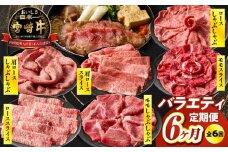 【6か月定期便】宮崎牛バラエティ定期便| 牛肉 肉 ロース スライス モモスライス 肩ローススライス しゃぶしゃぶ 煮物 すき焼き 霜降り 普段使い 料理 アウトドア キャンプ バーベキュー BBQ 贈り物 贈答 パーティー ギフト 国産 プレゼント 鍋パーティー 鍋パ クリスマス |_Tk031-t023