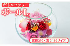 ボトルフラワー ボール (L) 花 フラワー インテリア【AT008】【ボトルフラワーatelier4-flowers】