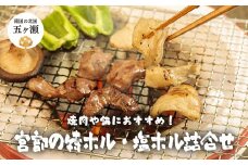 宮部の特ホル・塩ホル詰合せ | 肉 にく お肉 おにく 豚 豚肉 ぶた ホルモン 特ホル 塩ホル セット 宮崎県 五ヶ瀬町