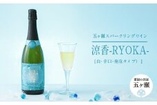 五ヶ瀬 スパークリング ワイン 涼香 -RYOKA-（ 白 ・ 辛口 ・ 発泡タイプ ）| お酒 ワイン さけ 酒 アルコール 飲料 飲み物 宮崎 五ヶ瀬