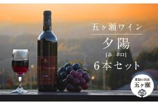 五ヶ瀬ワイン 夕陽（赤・辛口）6本セット | 飲料 酒 さけ お酒 おさけ アルコール ワイン 赤ワイン 宮崎県 五ヶ瀬町