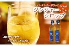 バーテンダーが作ったジンジャーシロップ 2本 | 加工品 シロップ ジンジャーシロップ ジンジャー 生姜 手作り 宮崎県 五ヶ瀬町