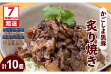 【7営業日以内に発送】【岩元精肉店】かごしま黒豚炙り焼きセット　K045-003