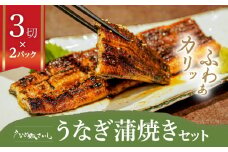 「うなぎ処　さいしょ」うなぎの蒲焼セット 3切×2パック　K030-001