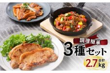 【ナンチクファクトリー】簡単調理！3種セット 計2.7kg（B）　K073-003