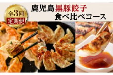 【全3回定期便】鹿児島黒豚餃子食べ比べコース　K000-T10