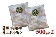  鹿児島県産黒毛和牛　上ホルモン1kg　K111-027