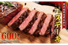 【希少部位】鹿児島県産黒毛和牛5等級ミスジ ステーキ 600g　K086-035