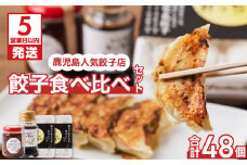 【5営業日以内に発送】鹿児島人気餃子店のお得な餃子食べ比べセット　K118-001
