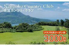 南国カンツリークラブ利用クーポン券（3,000円分）　K160-FT001