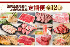 【全12回】鹿児島黒毛和牛＆鹿児島黒豚定期便　K130-T01