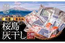 桜島灰干し 5種詰合せ【特選】　K178-002