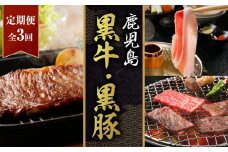 鹿児島黒牛・黒豚定期便（全3回）　K127-T02