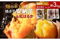 畑の金貨 焼き芋安納芋 1kg 焼き芋紅はるか 2kg　K181-001_02