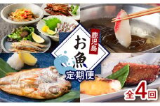 【全4回】鹿児島お魚定期便　K000-T2324