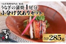 うなぎ蒲焼1尾分小分け訳ありセット　K019-006