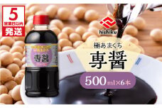 【5営業日以内に発送】ヒシク藤安醸造　極あまくち専醤　500ml×6本　K026-002_01