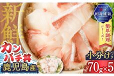 鹿児島産　カンパチ丼　70g×5セット　K100-007