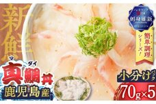鹿児島産　真鯛丼　70g×5セット　K100-009