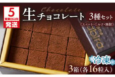 【5営業日以内に発送】生チョコレート3種（スイート・ミルク・焼酎）セット　K300-004_04