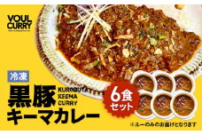 冷凍黒豚キーマカレー6食セット　K315-001