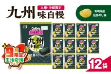 【 期間限定 生活応援 】カルビーポテトチップス九州味自慢 有明海産佐賀のり味 12袋　K194-003_02