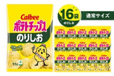 カルビー ポテトチップス【のりしお】16袋　K194-002_07