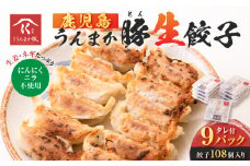 鹿児島うんまか豚生餃子9パック（餃子108個入り・タレ付）　K005-003_02
