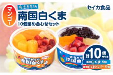 【2025年7月お届け】セイカ食品 南国白くま・南国白くま（マンゴー）詰め合わせセット　K051-001_07