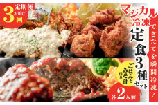 【全3回定期便】マジカル冷凍定食三種セット　K258-T04_a