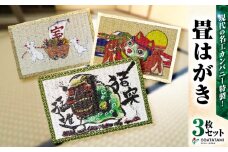 現代の名工カンパニー特製！畳はがき（はがき3枚セット）　K348-011