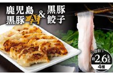 488-1 鹿児島黒豚2.4kg（バラ・肩ロース・モモ）＋黒豚餃子　Aセット　KN038-002-01