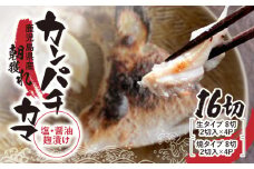 1033 カンパチカマ塩・醤油麹（こうじ）漬け16切　KN037-001-03