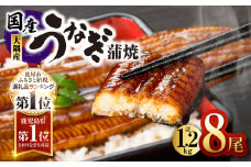 726-3 鹿児島県大隅産うなぎ蒲焼8尾（1.2kg）　KN007-008