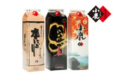 1809 小鹿パック飲み比べ3本セット5400ml（1800ml×3本）　KN013-013-01