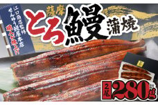 2052-1 薩摩とろ鰻蒲焼二尾280g（140g×2）　KN084-001