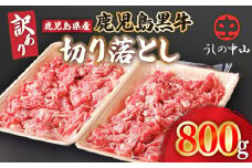 2232-1 【訳あり】うしの中山 黒毛和牛 切り落とし 800g　KN050-031