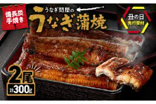 1772-3B 【土用の丑の日予約】うなぎ問屋の 備長炭手焼 うなぎ蒲焼2尾（300g）　KN029-001-01B