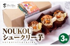 NOUKOUシュークリー芋 3個入り　KN035-008-01