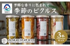 枕崎産かつお節と地元野菜の ピクルス 3種セット～芳醇な香りに包まれて～ A8-60【1166371】