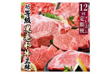 定期便(12回)鹿児島県産A5等級黒毛和牛三昧 JJ-0017_ 肉 お肉 牛肉 霜降り シャトーブリアン 赤身 ブロック 切り落とし サーロイン ステーキ 焼肉 すき焼き すきやき しゃぶしゃぶ 人気 送料無料 【1166761】